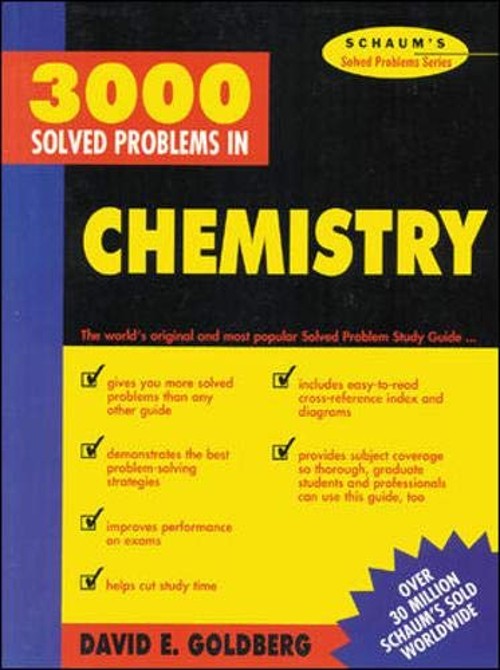 3,000 Solved Problems in Chemistry Paperback David E. Goldberg