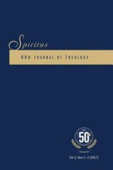 Spiritus 2.1-2 2017: ORU Journal of Theology, Brand New, Free shipping in the US