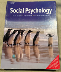 SOCIAL PSYCHOLOGY – 9th EDITION – KASSIN, FEIN, MARKUS