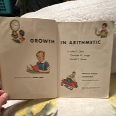 Growth in Arithmetic Revised Edition Grade 3 Hardcover Illustrated 1949 WB Co.