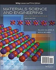 Materials Science and Engineering: – Loose Leaf, by Callister Jr. William – Good