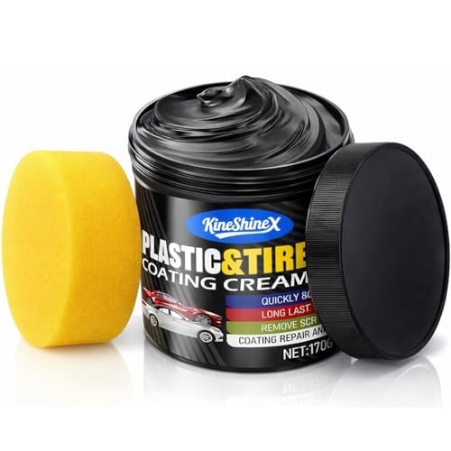 Black Trim Restorer, Plastic Restorer for Cars Restore Faded Bumpers, Plasti…