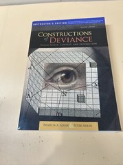 Constructions Of Deviance Social Power… By Adler 7th Edition-Instructor’s Edi.