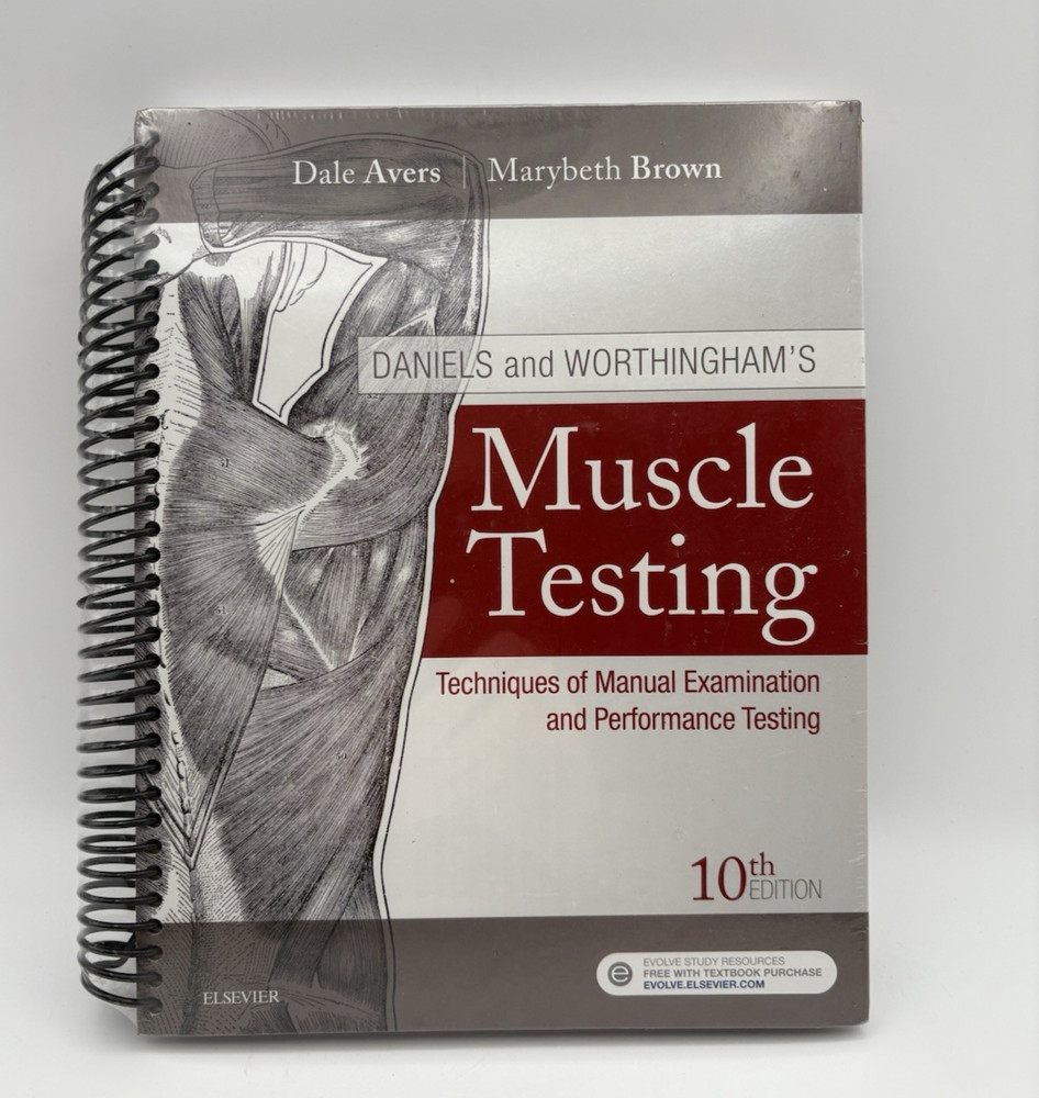 Daniels Worthingham’s Muscle Testing 10th Edition Spiralbound New In Package