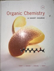 Organic Chemistry: A Short Course from Hart 13th Ed Hard Cover with Study Guide