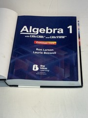 LIKE NEW Algebra 1 Ron Larson, Laurie Boswell, Big Ideas Learning, 2022