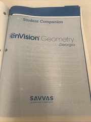 Envision Geometry Savvas Common Core 2024 Student Companion