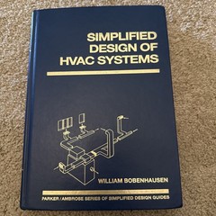 SIMPLIFIED DESIGN OF HVAC SYSTEMS By William Bobenhausen – Hardcover
