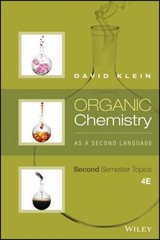Organic Chemistry As a Second – Paperback, by Klein David R. – Very Good o