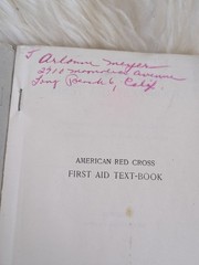 American Red Cross First Aid Textbook Revised 1940 Corrected Reprint Vintage