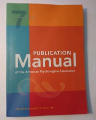 PUBLICATION Manual of the American Psychological Association 7e, Official Guide