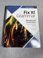 Fix It! Grammar Level 3-5 [Teacher’s Manual] 4th Edition (Lot 3)