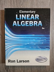 Elementary Linear Algebra 8e 8th Edition Hardcover Ron Larson Clean Pages