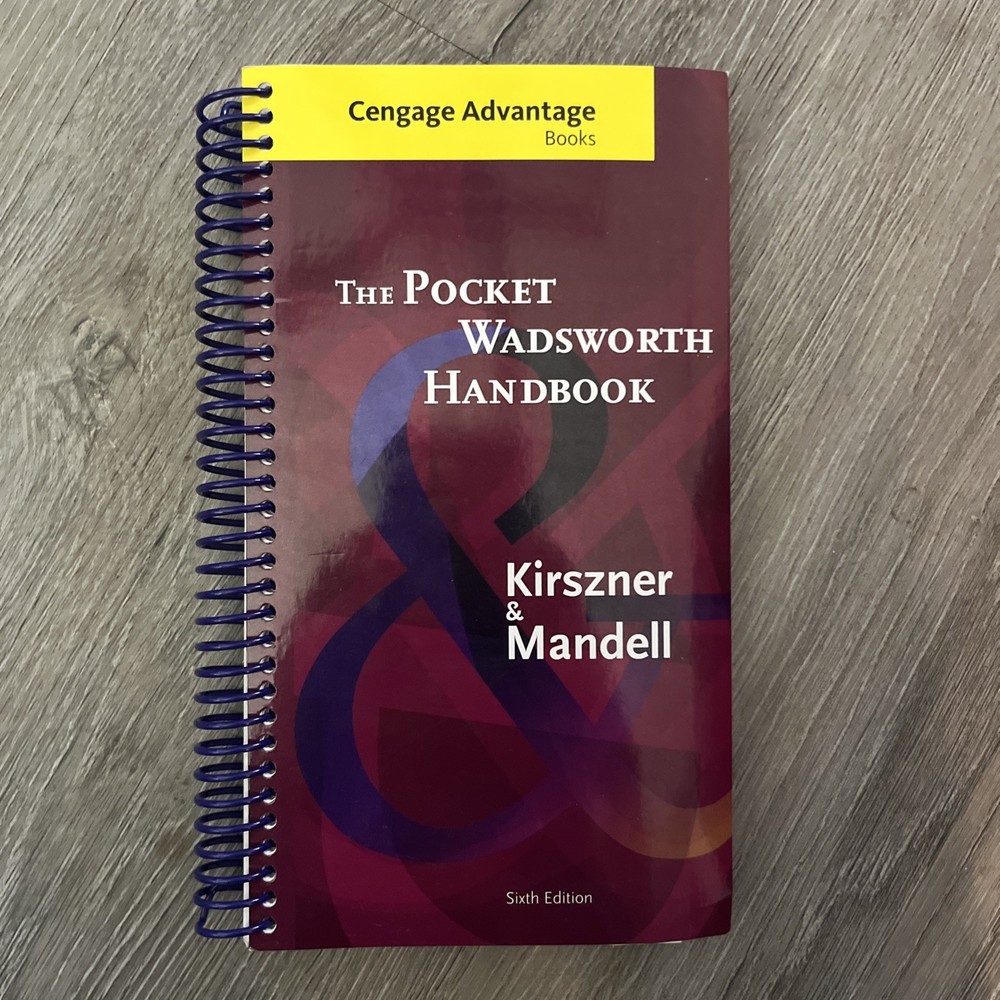 Cengage Advantage Books: the Pocket Wadsworth Handbook (2014, Spiral)