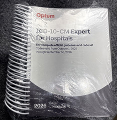 Optum ICD-10-CM Expert for Hospitals 2026 Spiral Bound Medical Coding Textbook