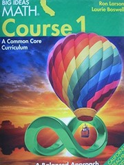 BIG IDEAS MATH COURSE 1 A COMMON CORE CURRICULUM CA – Hardcover **Excellent**