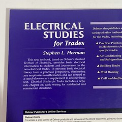 Electrical Studies for Trades Paperback Stephen L. Herman New With Shelf ￼Wear