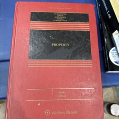 Property 9th Edition Aspen Casebook Series Hardcover