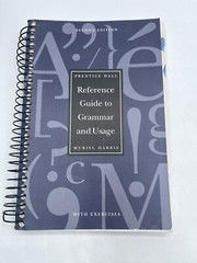 Prentice Hall Reference Guide To Grammer And Usage Harris 2nd Ed Without Exer.