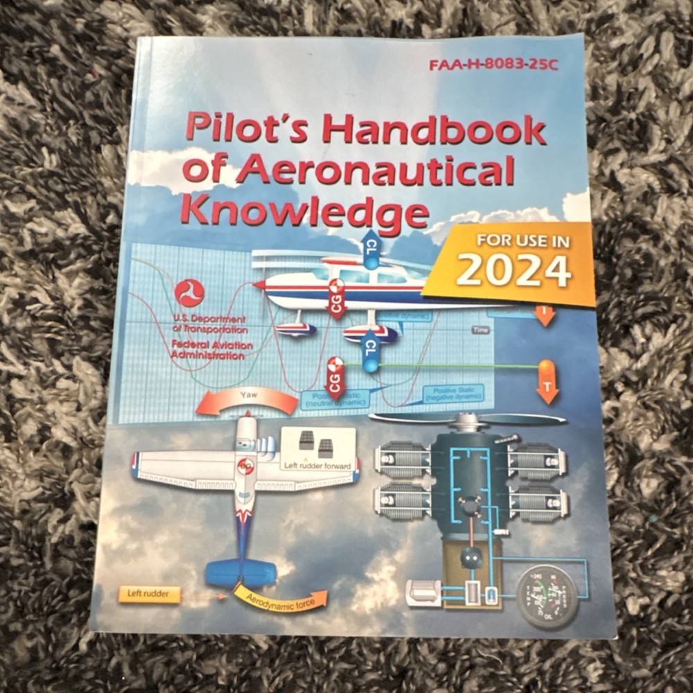 Pilot’s Handbook FAA-H-8083-25C 2024 Illustrated Revised Edition by FAA
