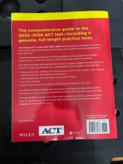 The Official ACT Prep Guide 2025 – 2026: Book Paperback