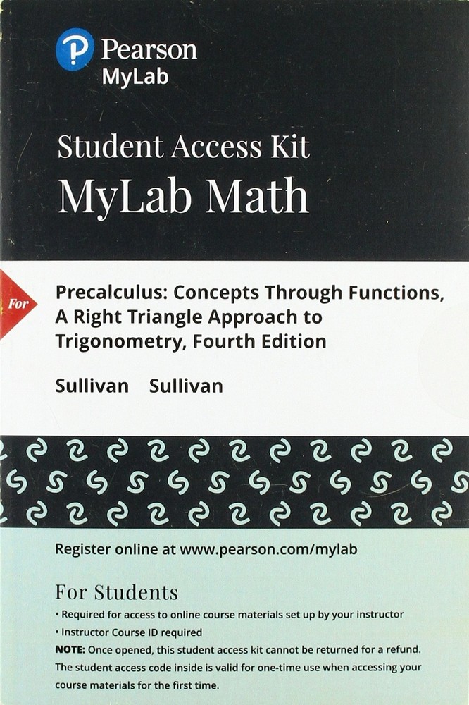 Precalculus: Concepts Through Functions, A Right Triangle Approach to