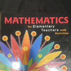 Pearson Mathematics for Elementary Teachers with Activities 5th Ed Beckmann 2018