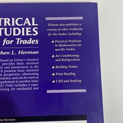Electrical Studies for Trades Paperback Stephen L. Herman New With Shelf ￼Wear