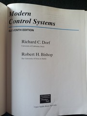 Modern Control Systems — Eleventh Edition by Richard C. Dorf & Robert H. Bishop