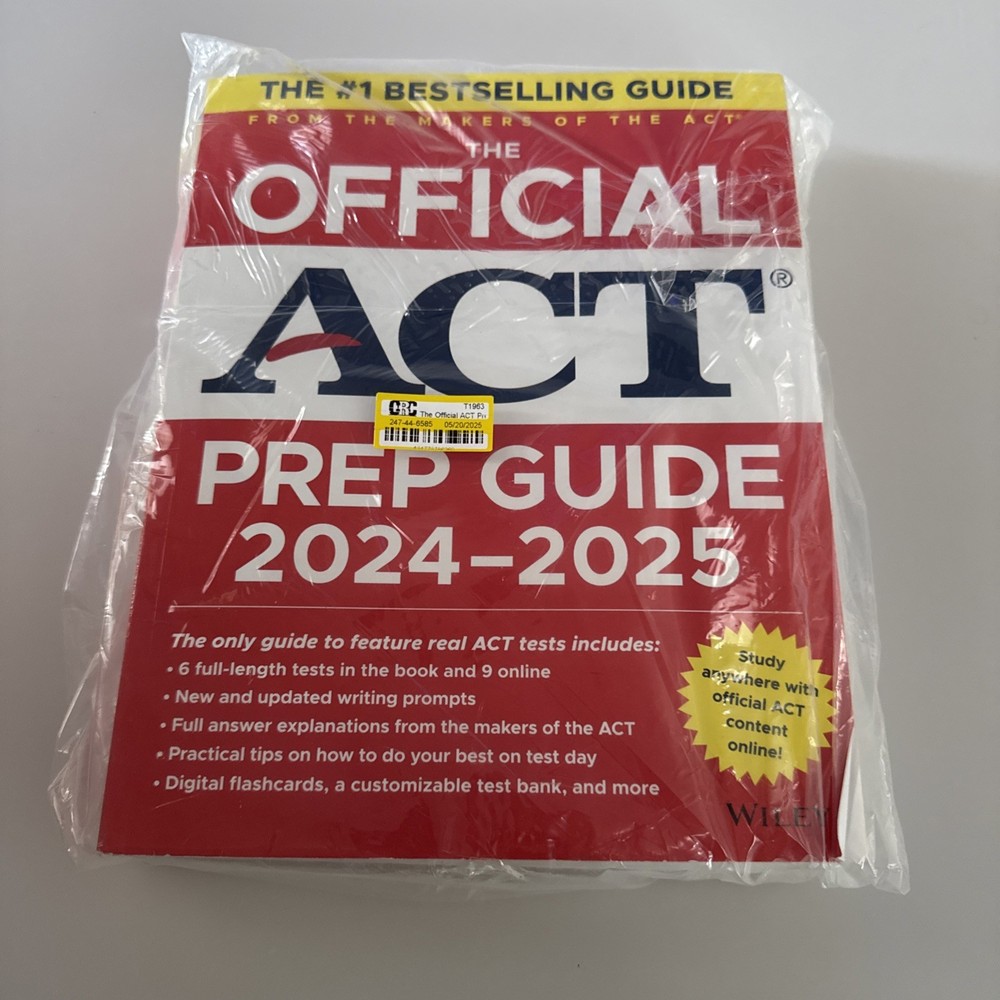 The Official ACT Prep Guide 2024-2025: Book + – Paperback, by ACT – Very Good v