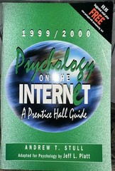Psychology on the Internet 1999-2000: A Prentice Hall Guide
