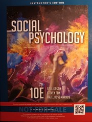 (INSTRUCTOR’S EDITION) Social Psychology Hardcover Hazel, Kassin, Saul, Fein,