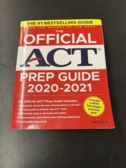 The Official ACT Prep Guide 2024-2025: Book + 9 Practice Tests + 400 Digital A52