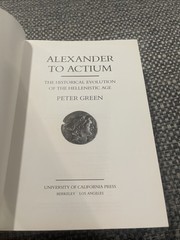Alexander to Actium by Peter Green