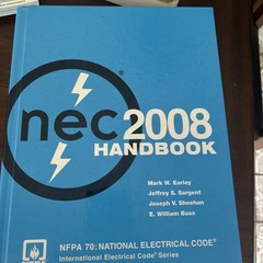 NEC 2008 Handbook Earley Sargent Sheehan Buss NFPA Electrical Code Hardcover