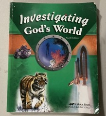 USED Abeka 5th Grade Investigating God’s World Science Book Set 4th Ed – 5 Books