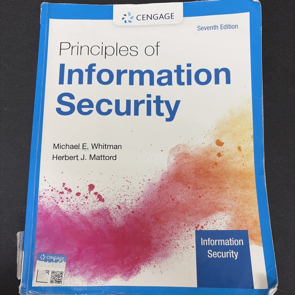 Principles of Information – Paperback, by Whitman Michael; Mattord – Acceptable