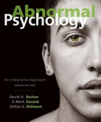 Abnormal Psychology An Integrative Approach 8th Edition