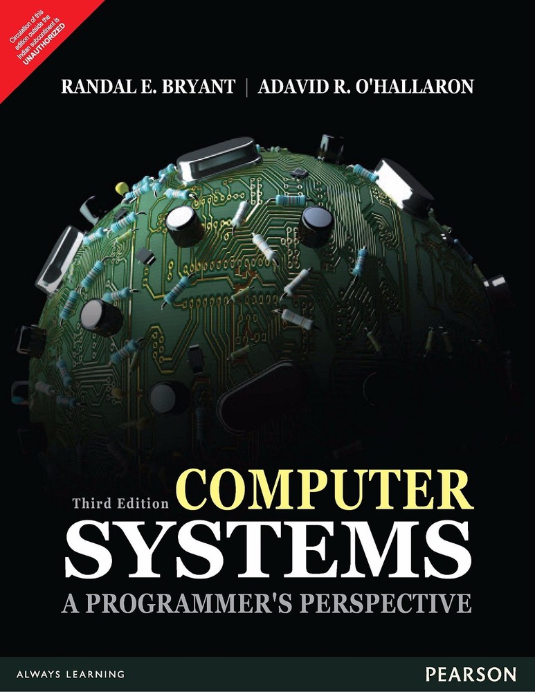 FAST SHIP Computer Systems: A Programmer’s Perspective 3E By Randal E. Bryant