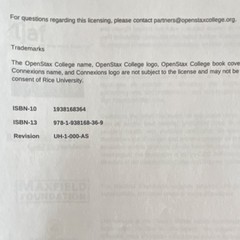 OpenStax College U.S. History Textbook Sections 1 & 2 ISBN 1938168364