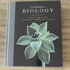 Pearson Campbell Biology 9th Edition Hardcover 2011 Reece Urry Cain