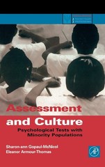 Assessment and Culture: Psychological Tests with Minority Populations (Pract…