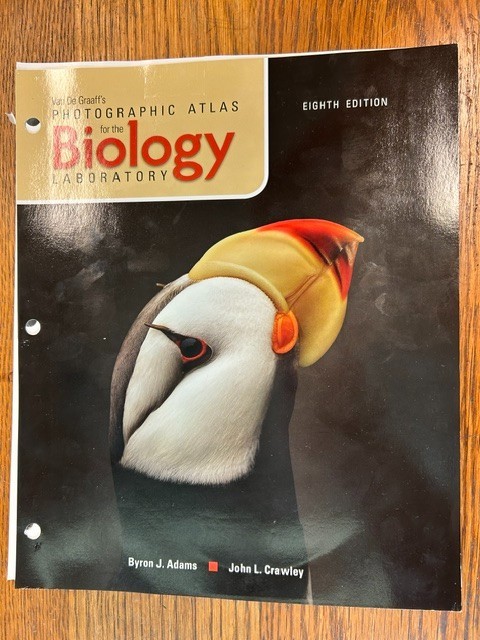 VAN DE GRAAFF’S PHOTOGRAPHIC ATLAS FOR THE BIOLOGY LABORATORY 8th edition NEW