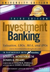 Investment Banking by Joshua Rosenbaum, Joshua Pearl – 9781119823377
