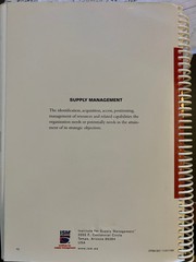 ISM CPSM Certified Professional Supply Management (3) Study Guides 1-3