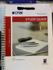 ISM CPSM Certified Professional Supply Management (3) Study Guides 1-3