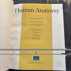 Human Anatomy (6th Edition) – Hardcover By Martini, Frederic H.
